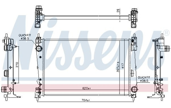 Radiator 617868 Nissens, Image 5