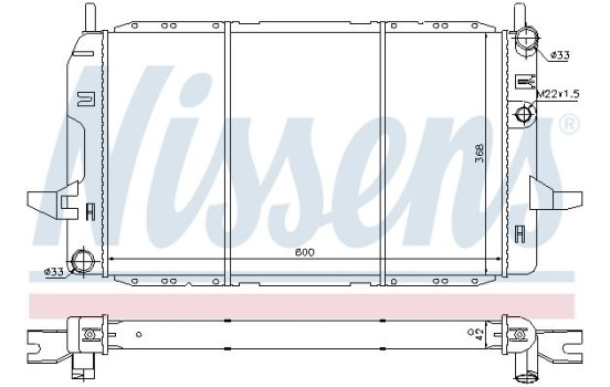 Radiator 62218 Nissens