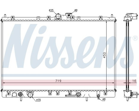 Radiator 628031 Nissens, Image 5