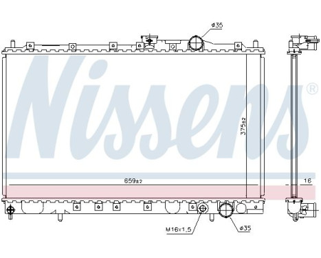 Radiator 62839 Nissens, Image 5
