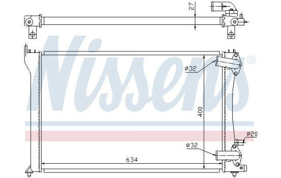 Radiator 63701 Nissens, Image 5