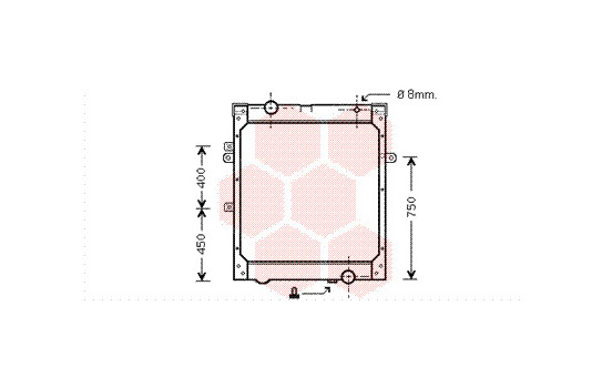 RADIATOR 64002001 Van Wezel