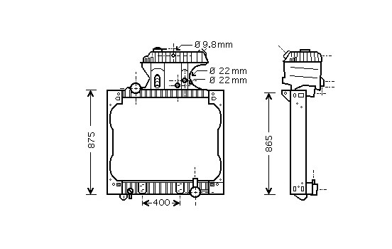 RADIATOR 64002015 International Radiators