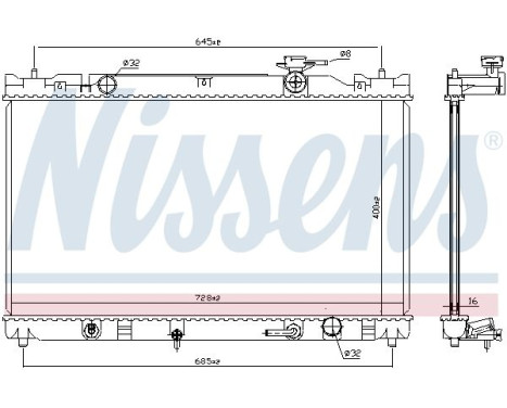 Radiator 646351 Nissens, Image 2