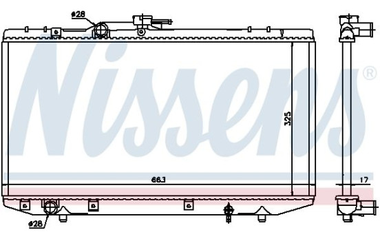 Radiator 64843 Nissens, Image 5