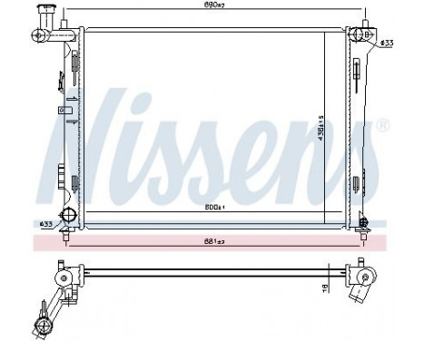 Radiator 66674 Nissens, Image 5