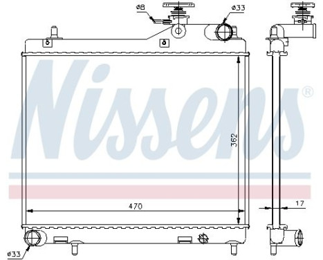 Radiator 67049 Nissens, Image 5