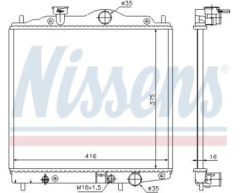 Radiator 67100 Nissens, Image 5