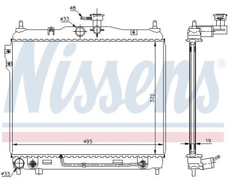 Radiator 67496 Nissens, Image 5
