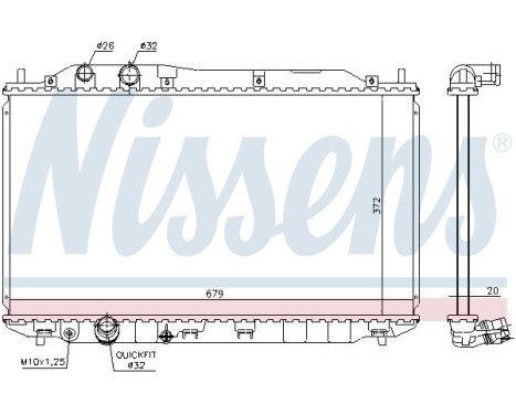 Radiator 681384 Nissens, Image 5