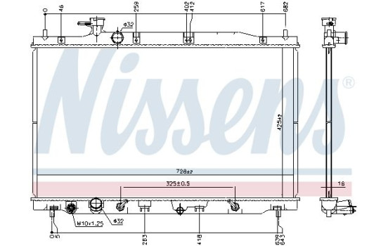 Radiator 681406 Nissens, Image 5
