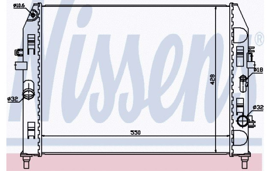 Radiator 68527 Nissens