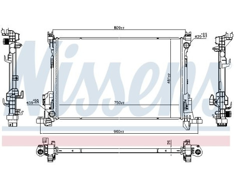 Radiator 686807 Nissens