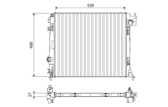 Radiator 701108 Valeo