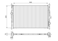 Radiator 701109 Valeo