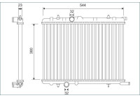 Radiator 701124 Valeo