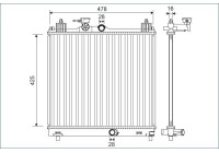 Radiator 701138 Valeo