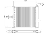 Radiator 701181 Valeo