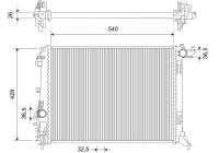 Radiator 701183 Valeo