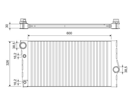 Radiator 701193 Valeo
