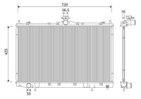 Radiator 701239 Valeo