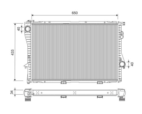 Radiator 701248 Valeo