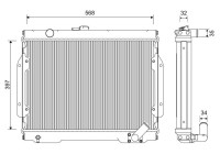 Radiator 701262 Valeo
