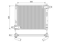 Radiator 701264 Valeo