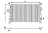 Radiator 701284 Valeo