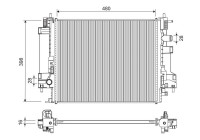 Radiator 701288 Valeo