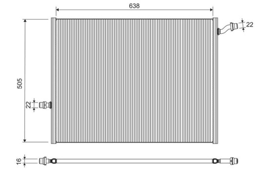 Radiator 701290 Valeo