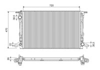 Radiator 701293 Valeo