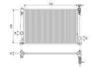 Radiator 701297 Valeo