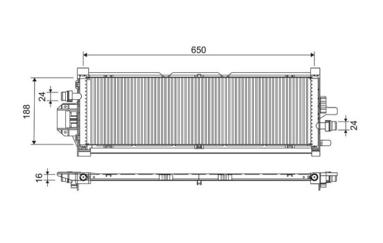 Radiator 701298 Valeo