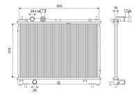 Radiator 701302 Valeo