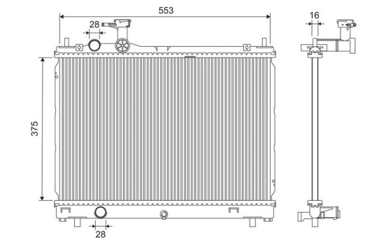 Radiator 701302 Valeo