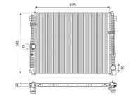 Radiator 701311 Valeo