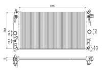 Radiator 701316 Valeo