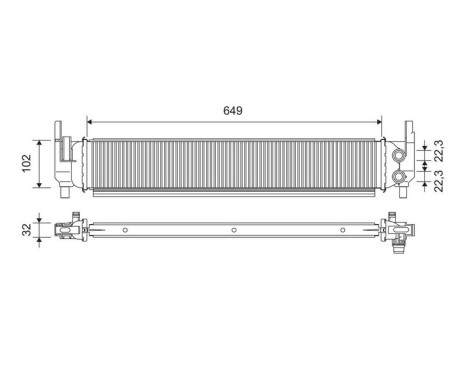 Radiator 701362 Valeo