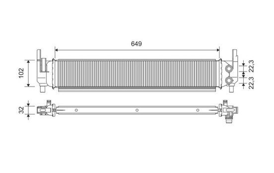 Radiator 701362 Valeo