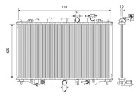 Radiator 701392 Valeo