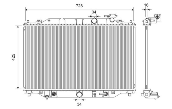 Radiator 701392 Valeo