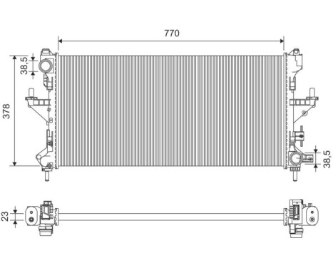 Radiator 701426 Valeo
