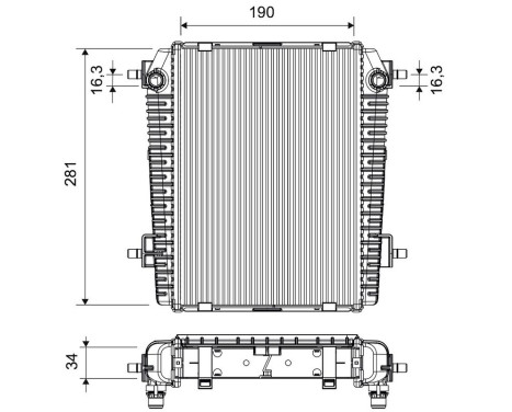 Radiator 701501 Valeo