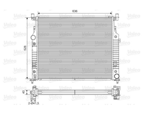 Radiator 701569 Valeo