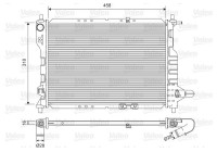 Radiator 701598 Valeo