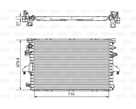 Radiator 701654 Valeo