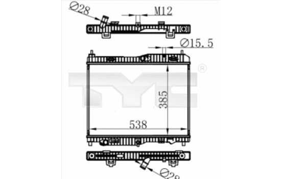 Radiator 710-0059 TYC
