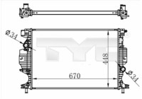 Radiator 710-0060 TYC