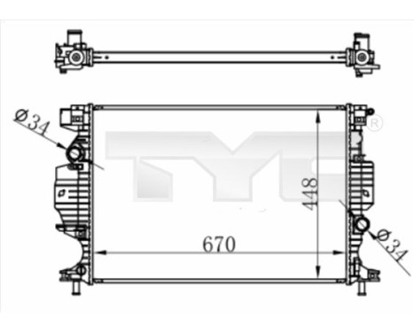 Radiator 710-0060 TYC